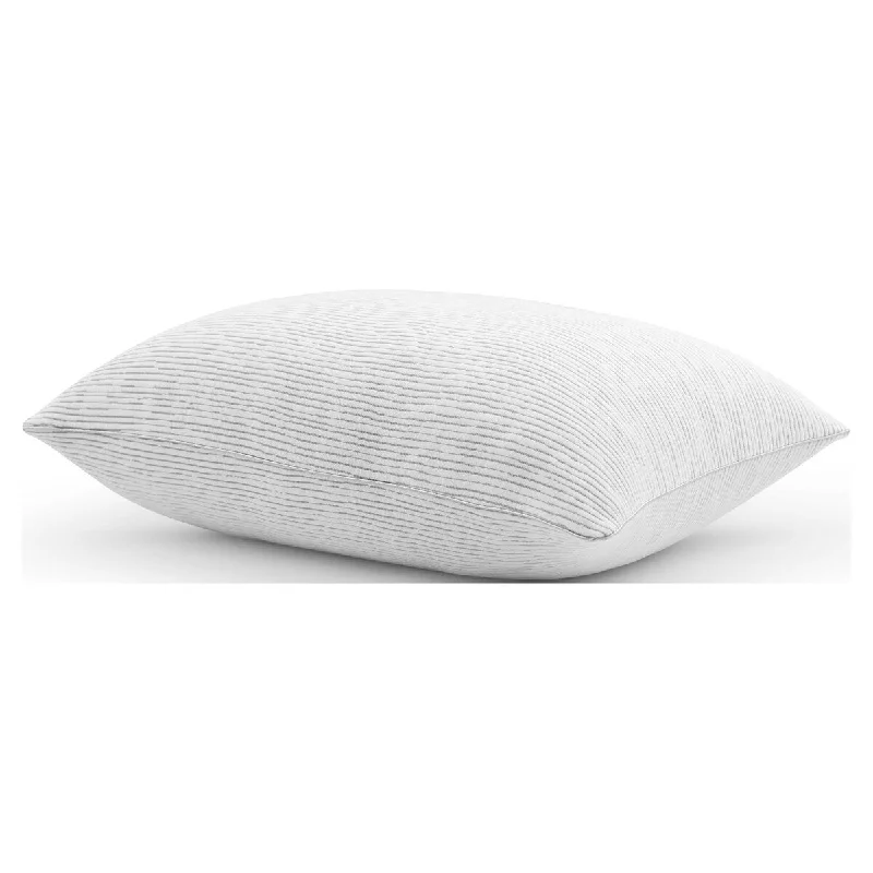 Charcoal Lux™ Bed Pillow with Removeable Cover, Standard/Queen, Memory Foam - White