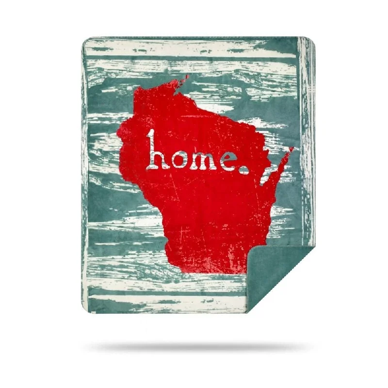 Denali Wisconsin Home/Light Marine Microplush Blanket