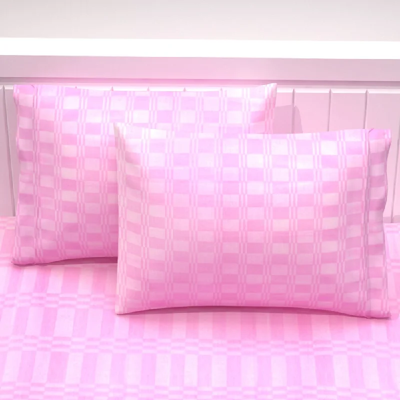 Design Plaid Cotton 2 Pillowcase Set