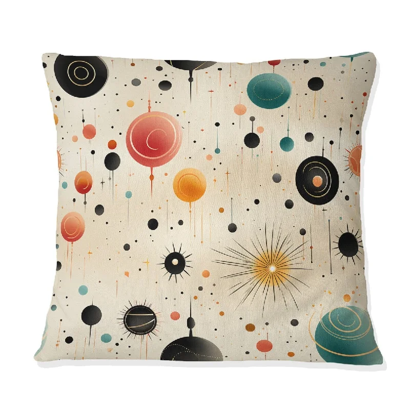 Designart "Cosmic Simplicity II" Geometric Printed Throw Pillow