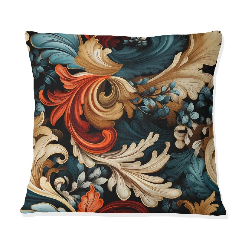 Designart "Cultural Treasures Paisley Pattern" Paisley Printed Throw Pillow