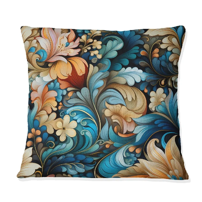 Designart "Desert Mirage Paisley Pattern" Paisley Printed Throw Pillow