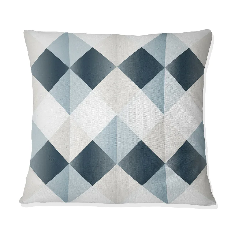 Designart "Nordic Geometric Serenity" Geometric Printed Throw Pillow