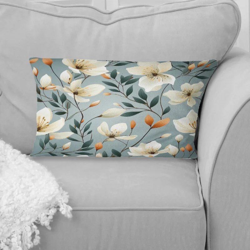 Designart "Subtle Whispers VI" Floral Printed Throw Pillow