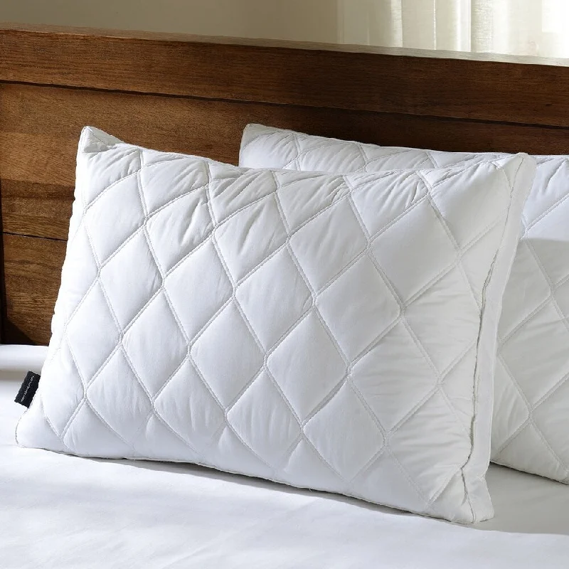 Downluxe Gusseted Feather and Down Pillows ( Set of 2) - White