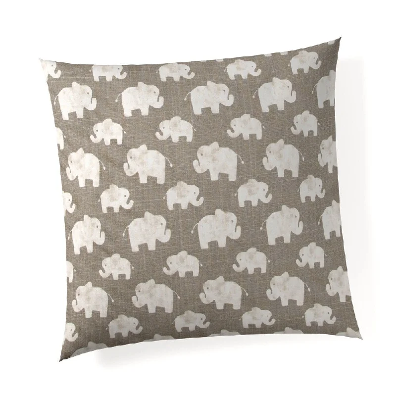 Elephant Herd - Stone Pillow