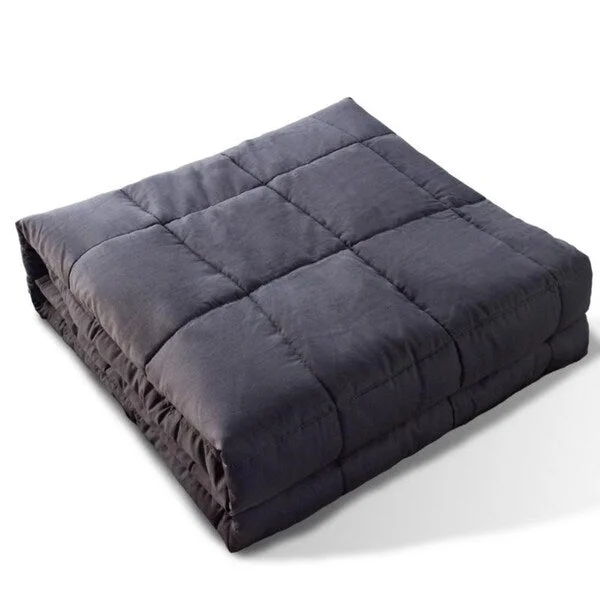 KASENTEX Cotton Quilted Weighted Blanket Contemporary - Glass Beads Filling