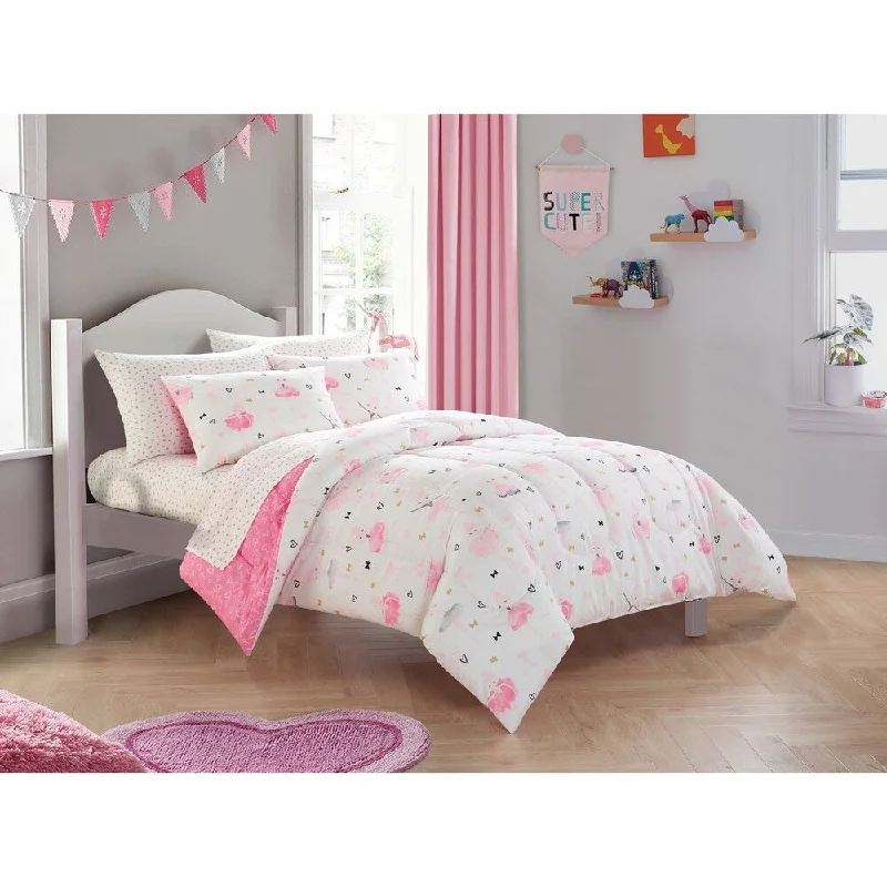 Kids Ballerina 7-piece Bed in a Bag Set