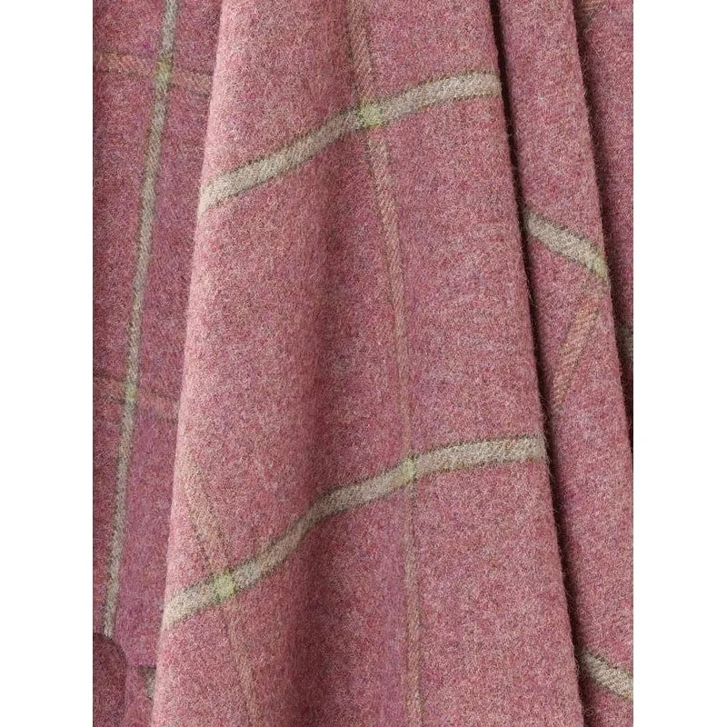 Kingham Heather, Shetland Pure New Wool Throw Blanket