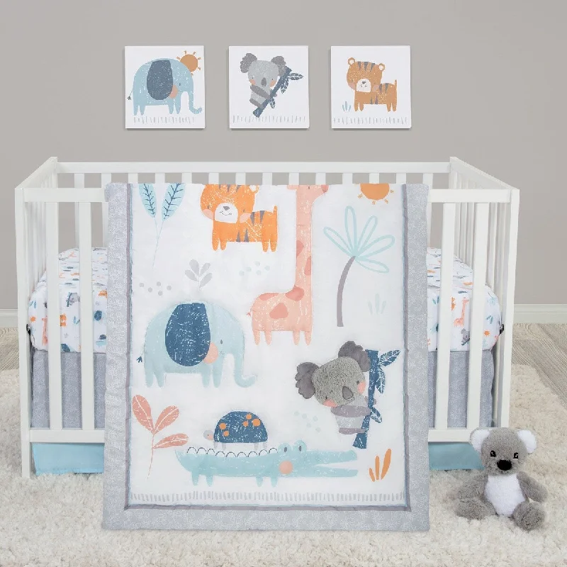 Koala & Friends 4 Piece Crib Bedding Set