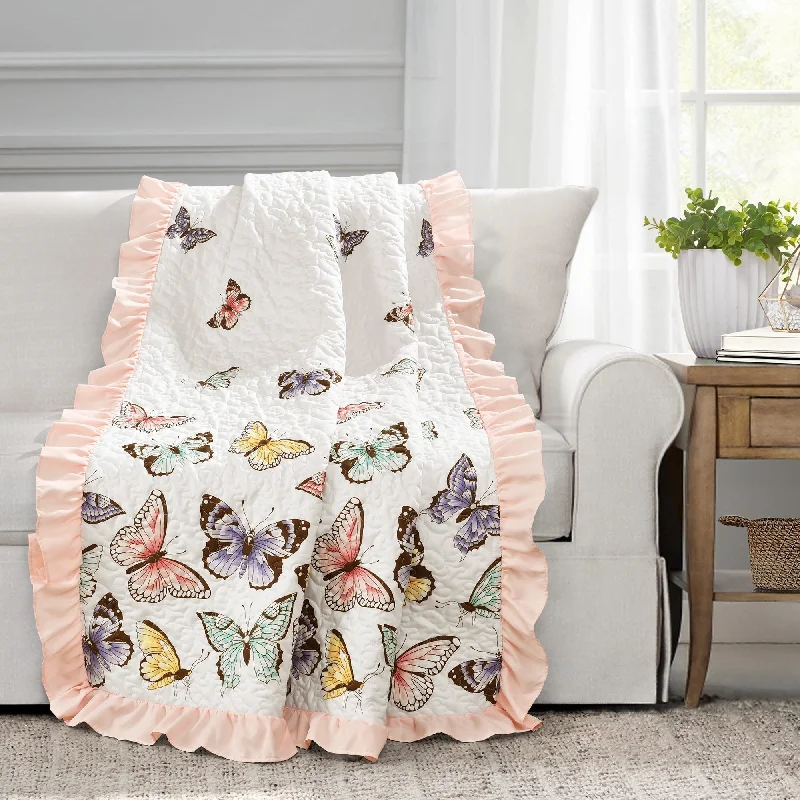 Lush Decor Flutter Butterfly Throw Blanket