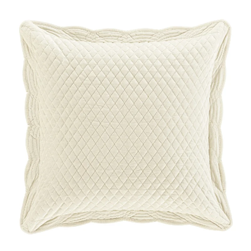 Marissa Winter White Euro Quilted Sham