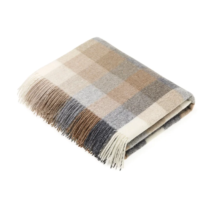 Merino Lambswool Throw Blanket - Harlequin - Made in UK