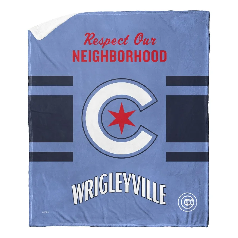 MLB City Connect Chicago Cubs Silk Touch Sherpa Throw Blanket