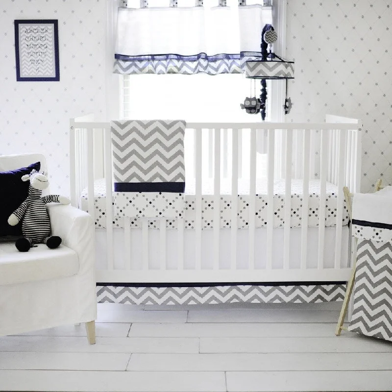 My Baby Sam Out of the Blue 3-piece Crib Bedding Set