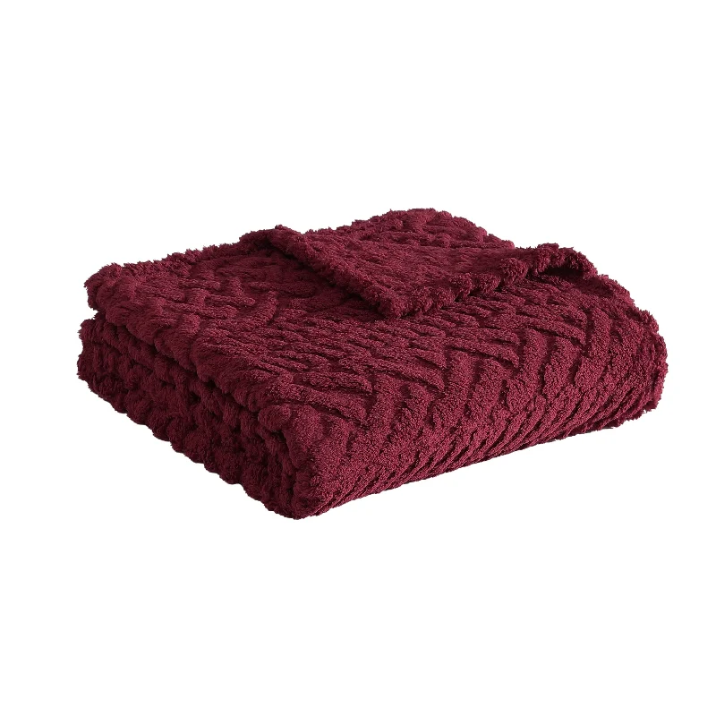 Nautica Declan Ultra Soft Plush Sherpa Throw Blanket