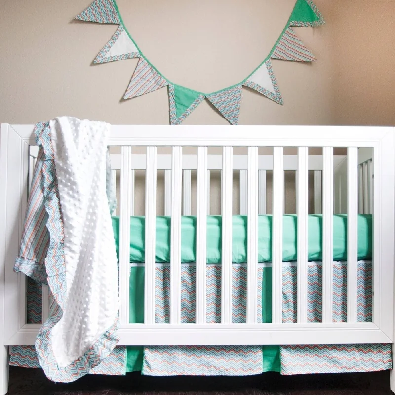 Pam Grace Creations Simply Striking 4-Piece Crib Bedding Set