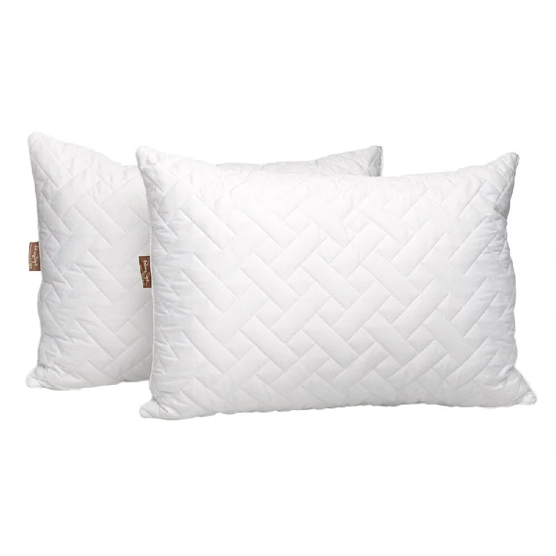 Panama Jack Quilted Jumbo Bed Pillow (Set of 2) - White