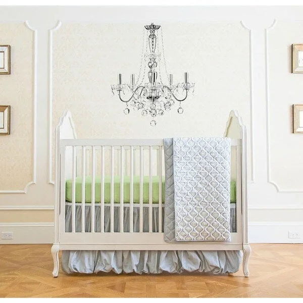 Summer Infant Classic Garden Grey 4-piece Crib Bedding Set