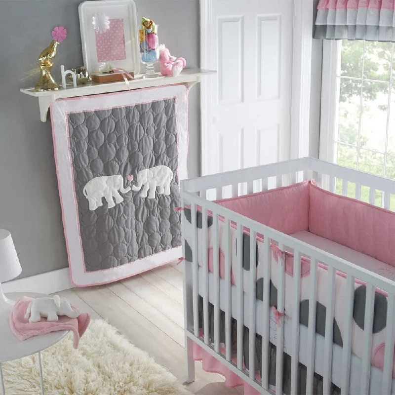 Victoria Classics Pink Parade 5-Piece Crib Bedding Set