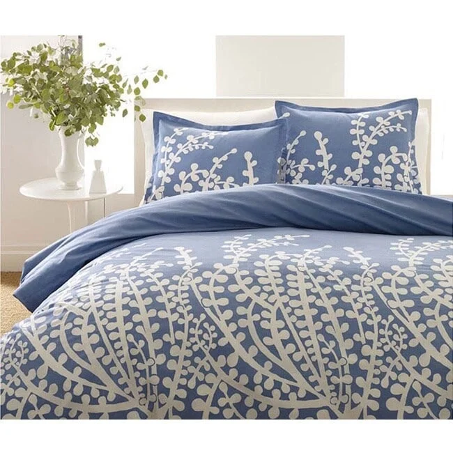 Copper Grove Crocus French Blue 3-piece Comforter Set