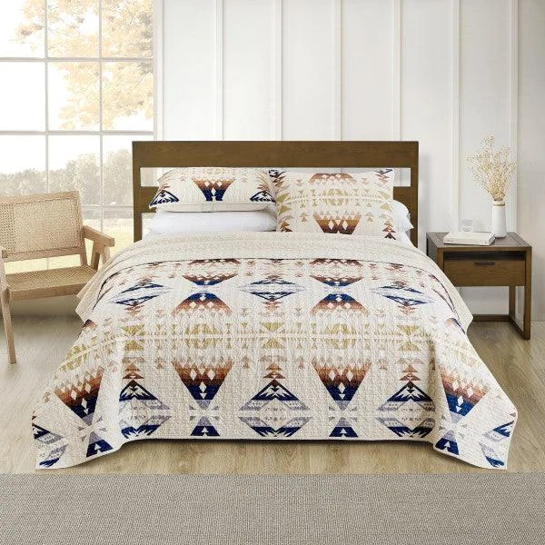 Diamond Peak Fog Coverlet Set