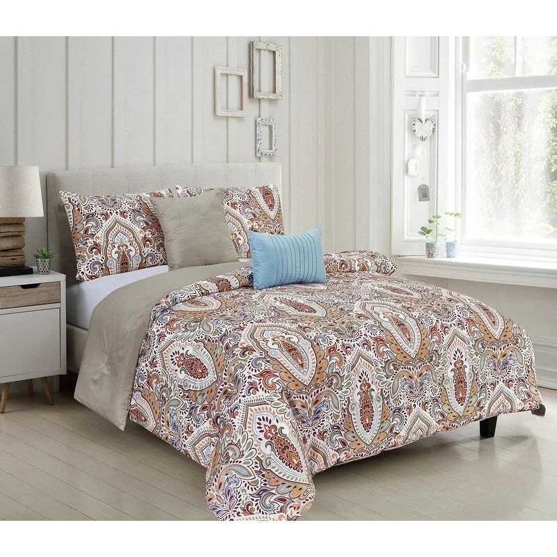 Felicity 5-Piece Reversible Comforter Set