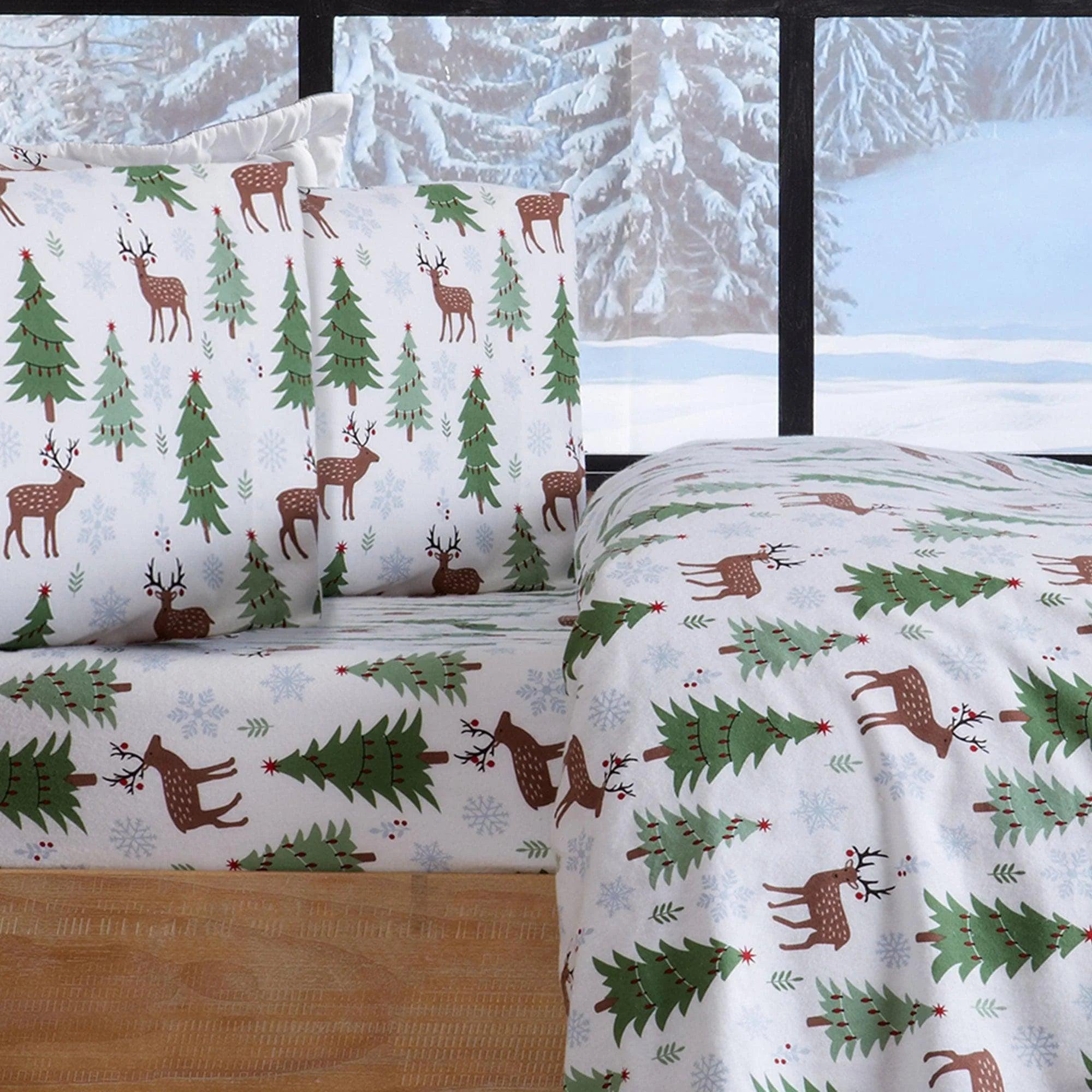 Festive Forest Cotton Sheet Set