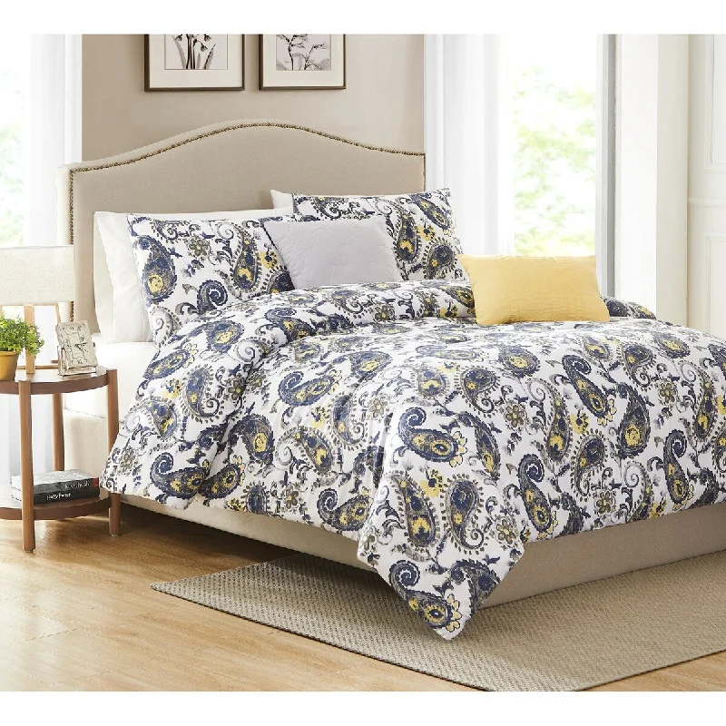 Janelle 5pc Reversible Comforter Set King