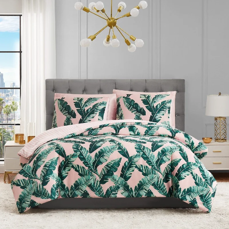 Juicy Couture Tropical Palm Reversible Comforter Set