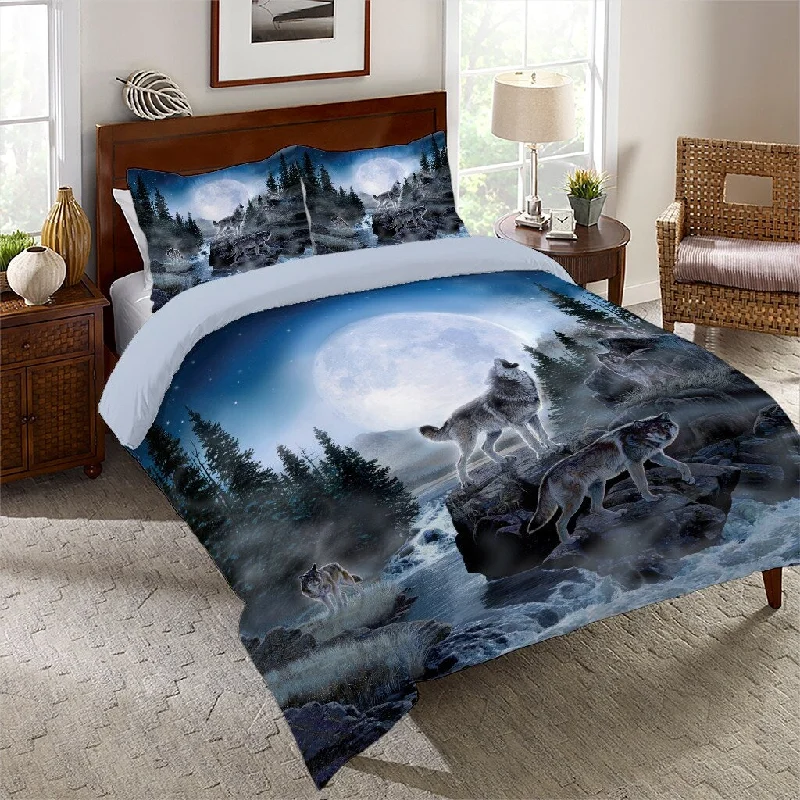 Midnight Wolves King Comforter Set