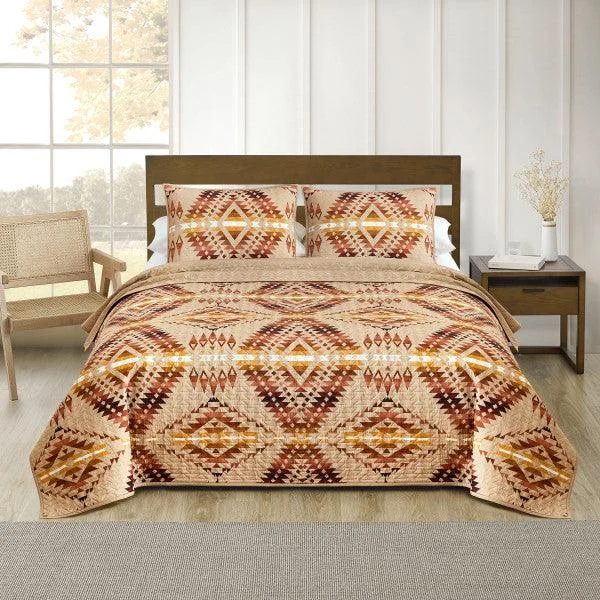 Mission Trails Irish Cream Coverlet Set