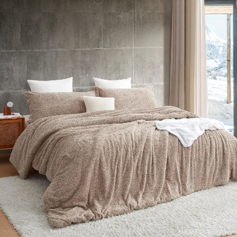 My Childhood Teddy Bear - Coma Inducer® Oversized Comforter Set - Taupe Brown