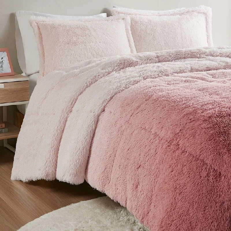 Ombre Shaggy Comforter Mini Set