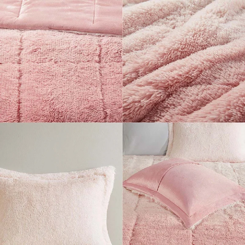 Ombre Shaggy Comforter Mini Set