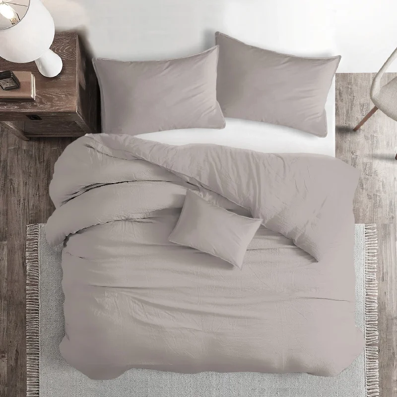 St Anne Cafe au Lait King Comforter + 2 Shams - Open Box