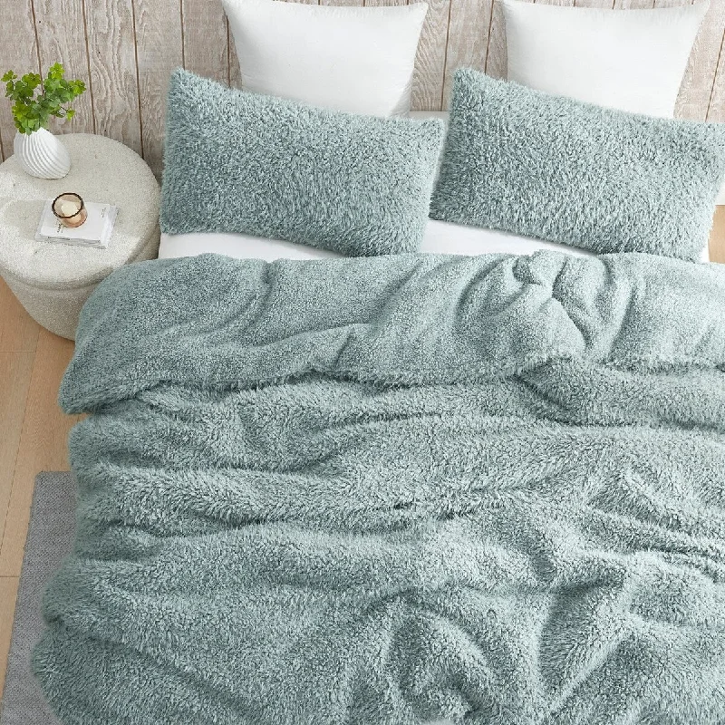 Stop It, No You Stop It - Coma Inducer® Oversized Comforter Set - Mossy Gray Fox