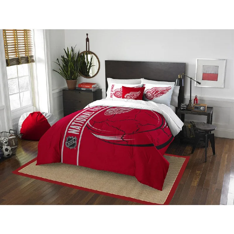 The Northwest Company Official NHL Detroit Red Wings Full Applique 3-piece Comforter Set