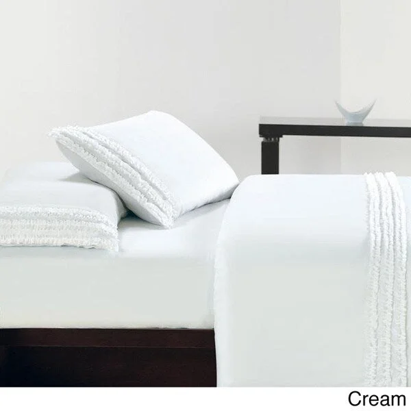 Ultra Soft Double Brushed Microfiber Ruffle Sheet Set