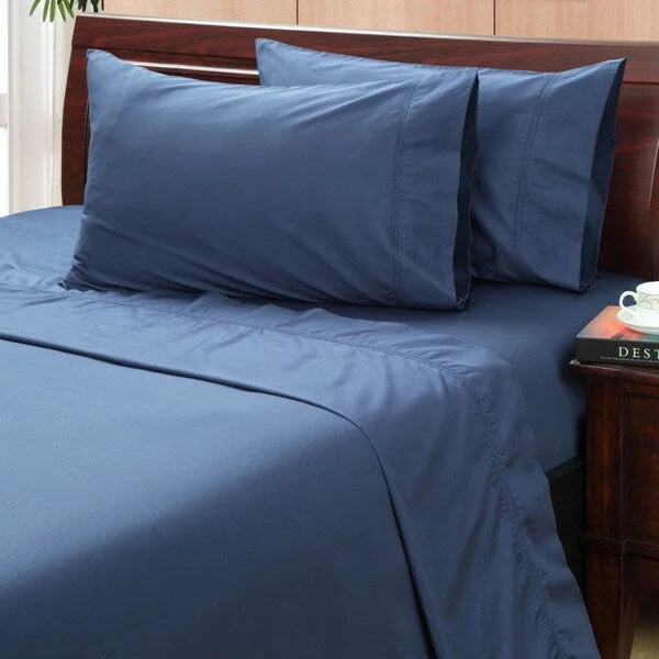 Vintage Indigo 500 Thread Count Hemstitch Sheet Set