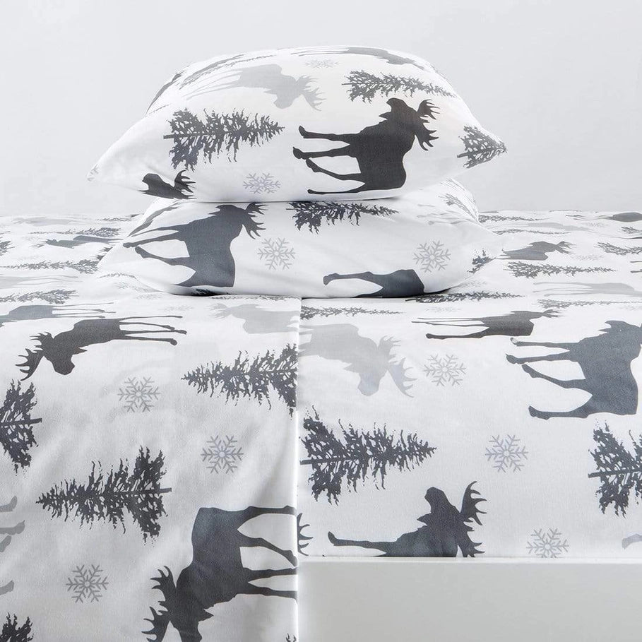 Winter Moose Microfiber Sheet Sets