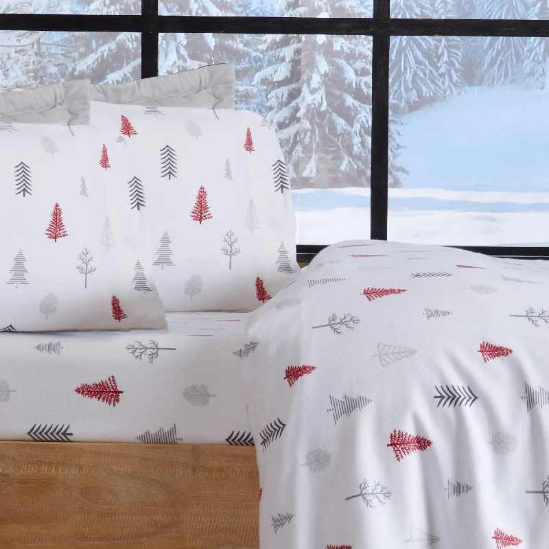 Winter Trees Cotton Sheet Set