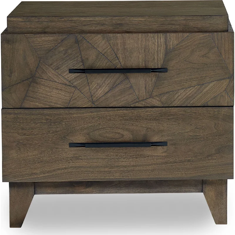 Broderick Nightstand - Wild Oats Brown