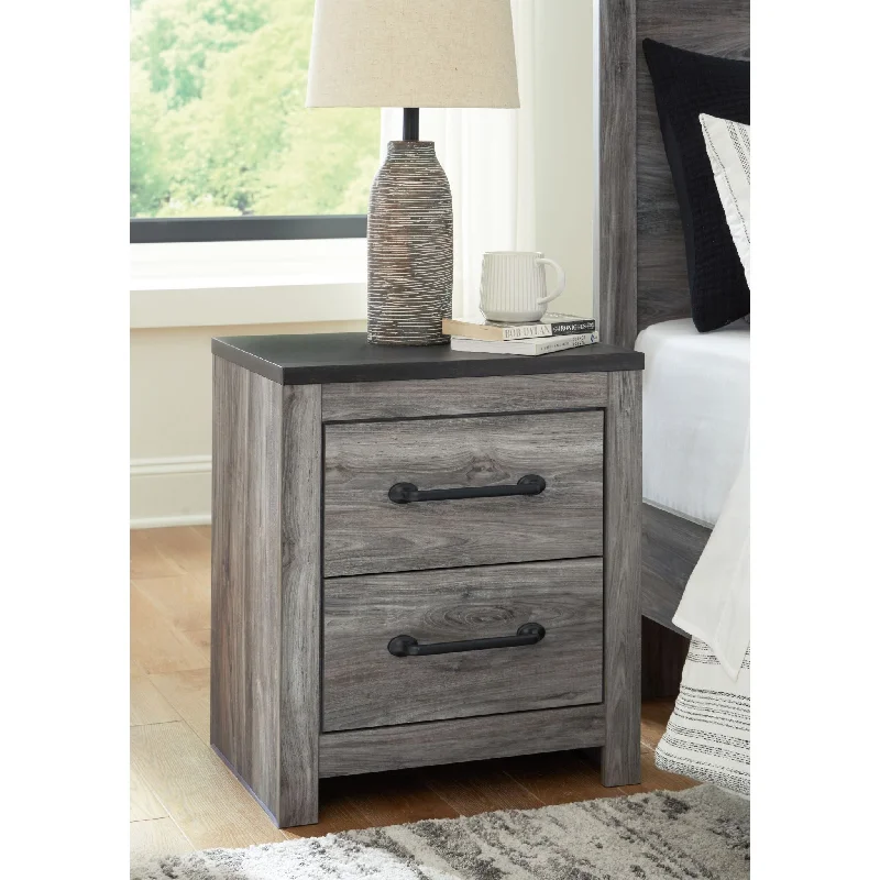 Bronyan Nightstand - Dark Gray