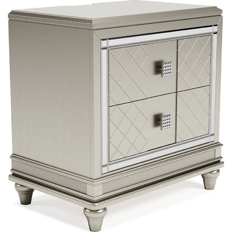 Chevanna Nightstand - Platinum