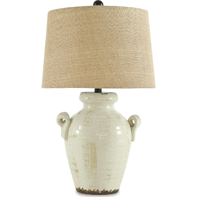 Emelda Table Lamp - Cream 27.00"