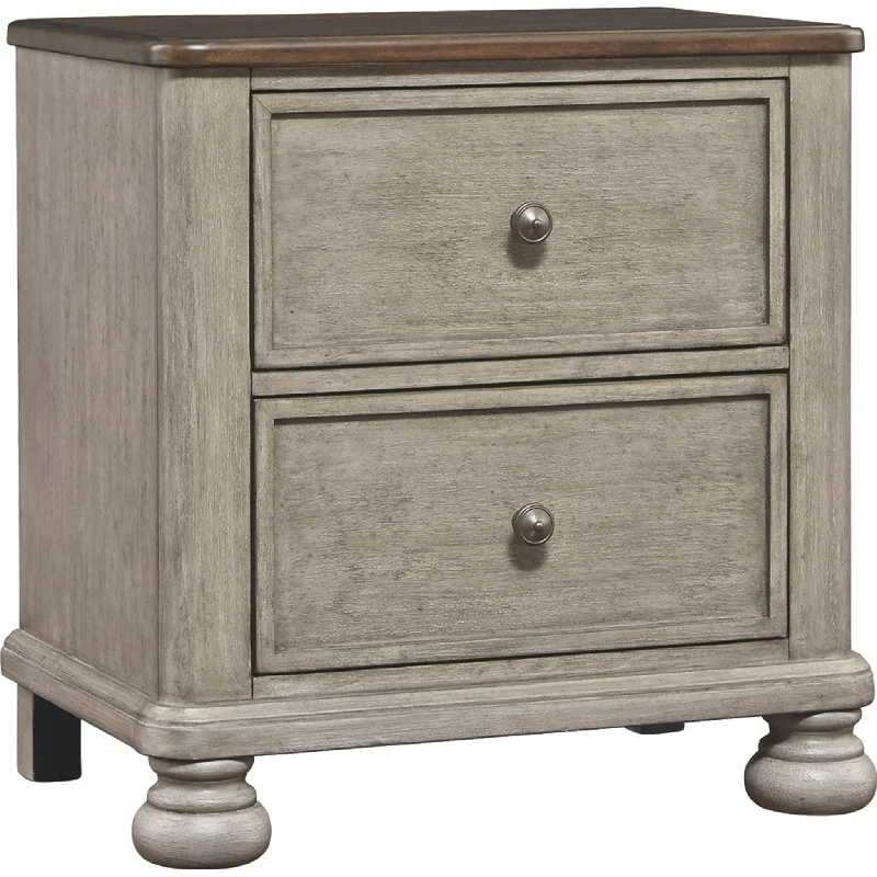 Falkhurst Nightstand - Gray/Brown