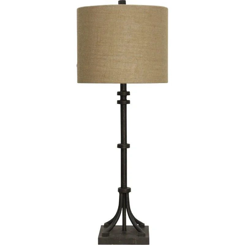 Industrial Table Lamp - Bronze 36.00"