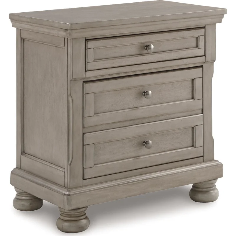 Lettner Nightstand - Light Gray