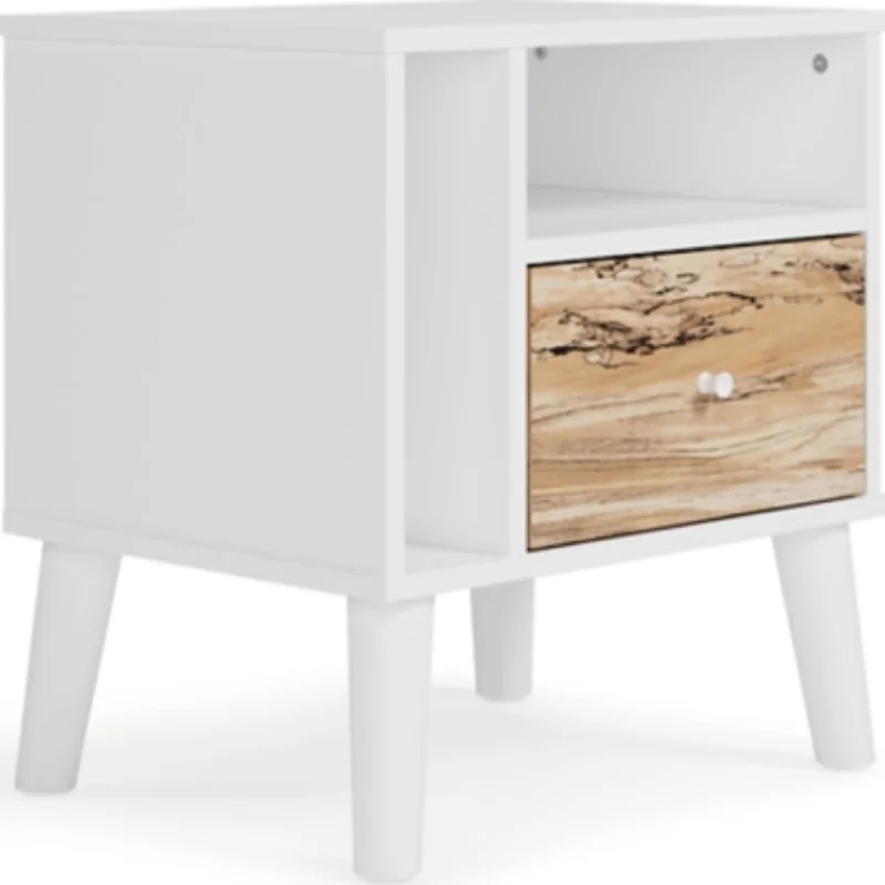 Piperton Nightstand - Two-tone Brown/White